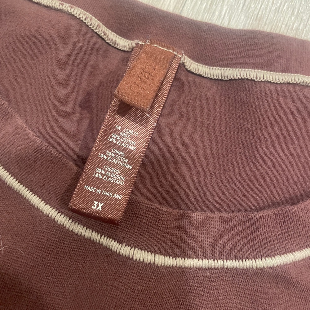 Skims Brown Long Sleeve Tee - Picture 3 of 3